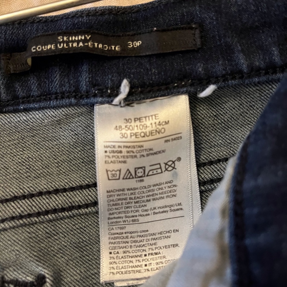 Skinny crop denim size 30
